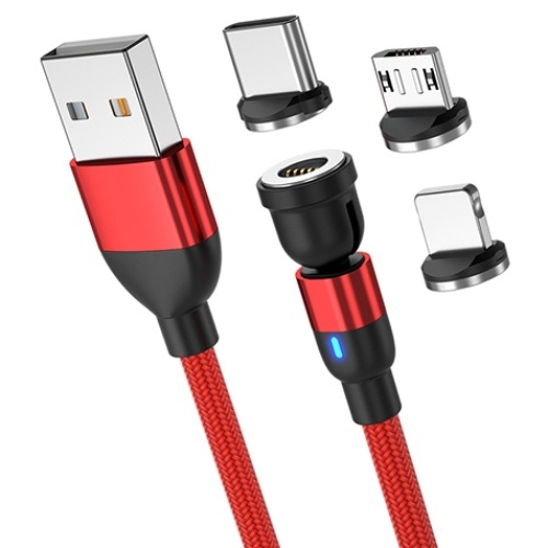 KDNC 고속충전 케이블 마그네틱 자석 540도회전 멀티단자  데이터 전송 9,450원