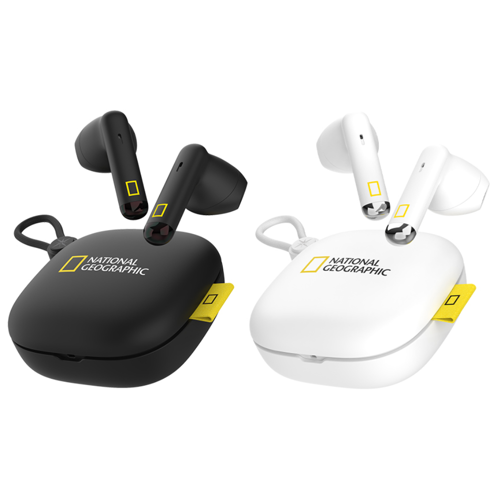 내셔널지오그래픽 음성지원 터치 블루투스 5.3 무선 이어폰 이어셋 이어버드, 블랙 39,000원