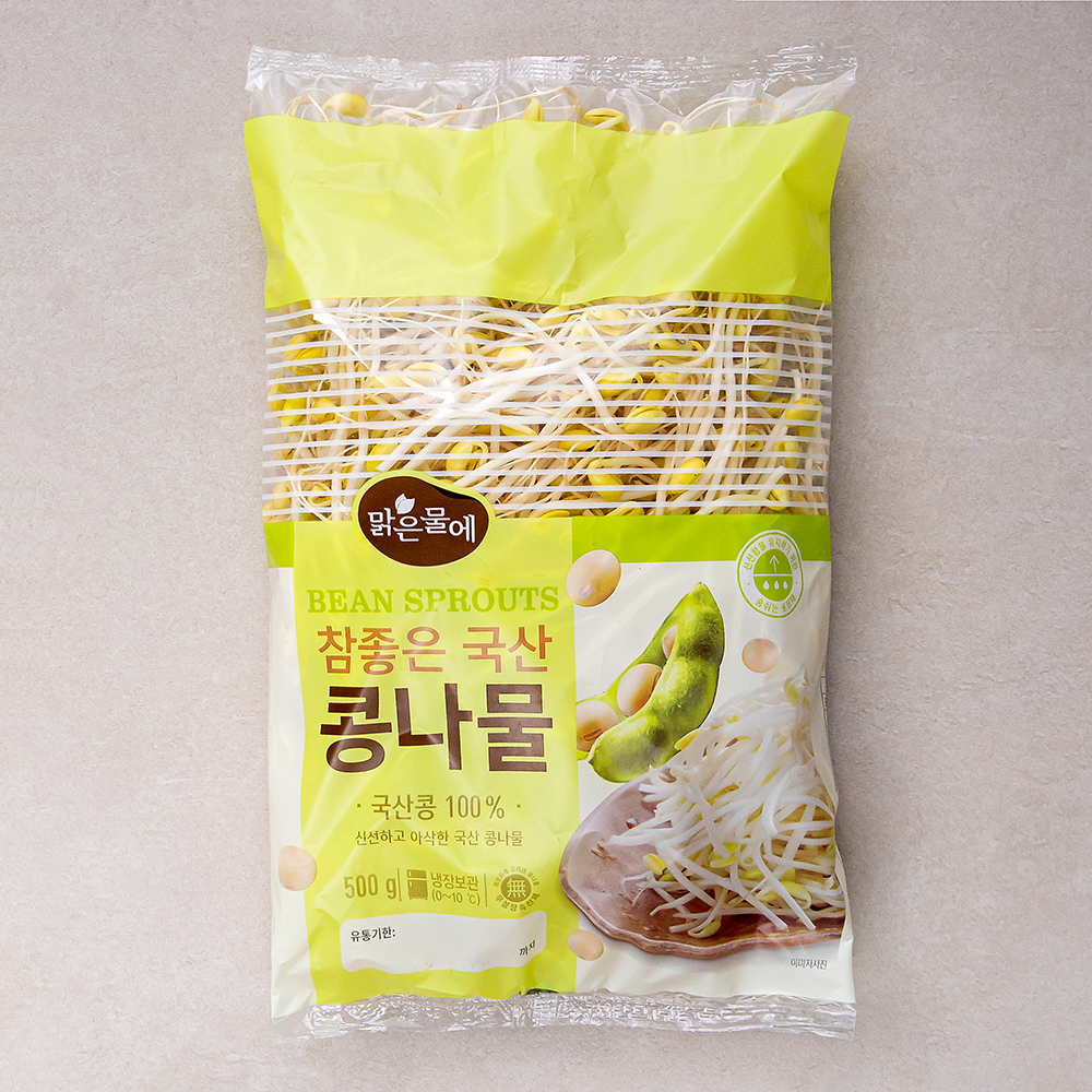 무농약 인증 맑은물에 참좋은 국산콩나물, 500g, 1개 2,600원