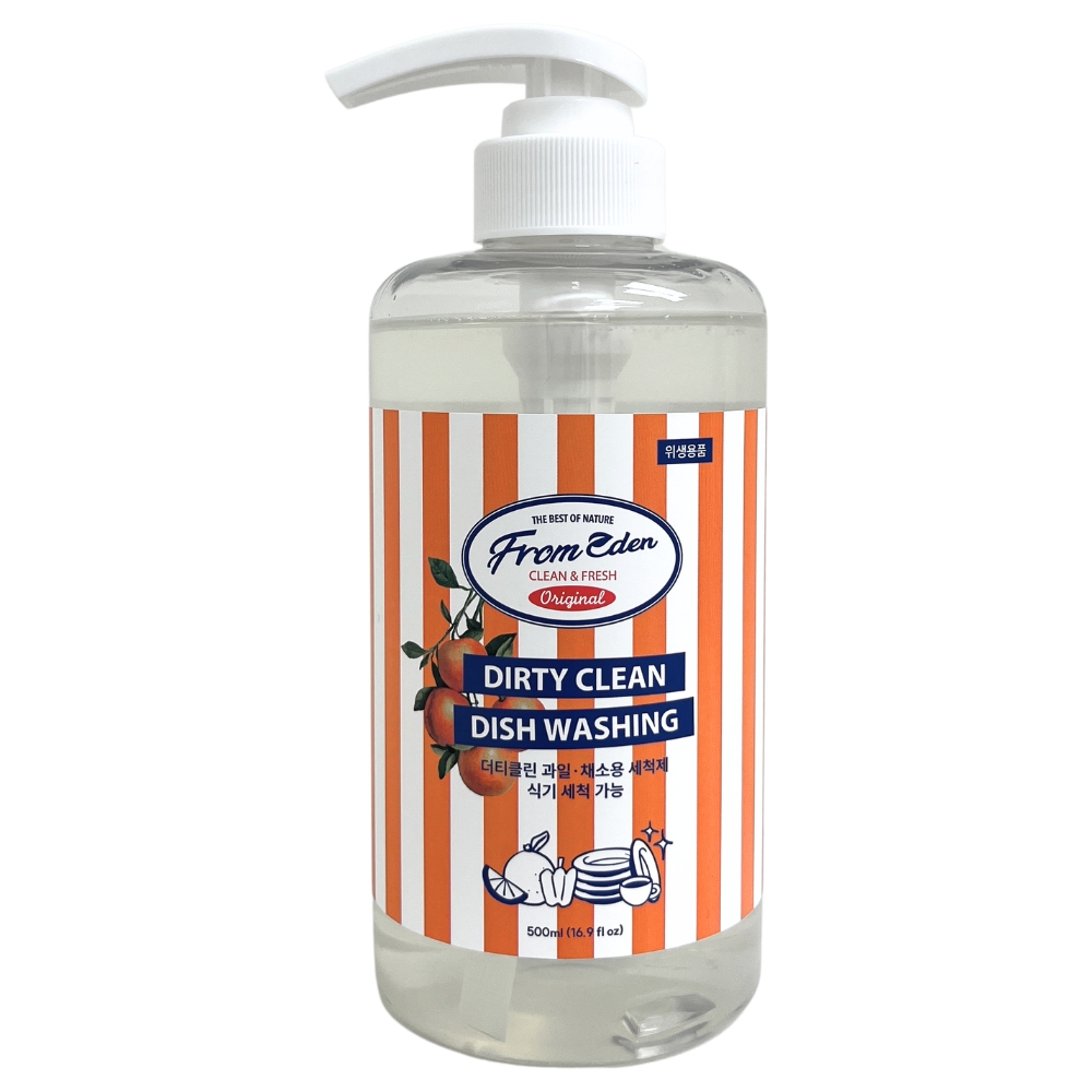 더티클린 천연성분 식물성 주방세제 자몽향 (식기, 과일야채, 젖병가능), 1개, 500ml 8,900원