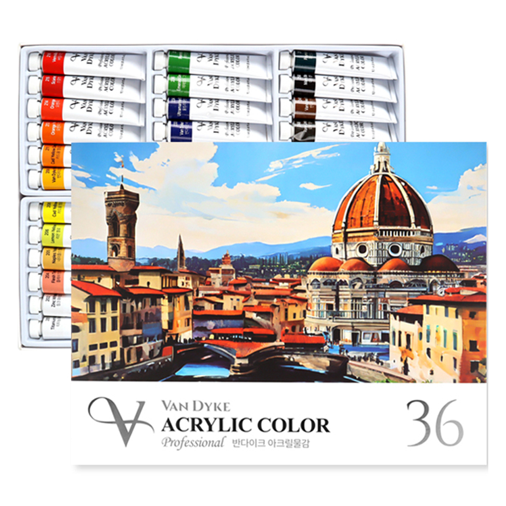 반다이크 전문가용 아크릴 물감 세트, 12ml, 36색 20,620원