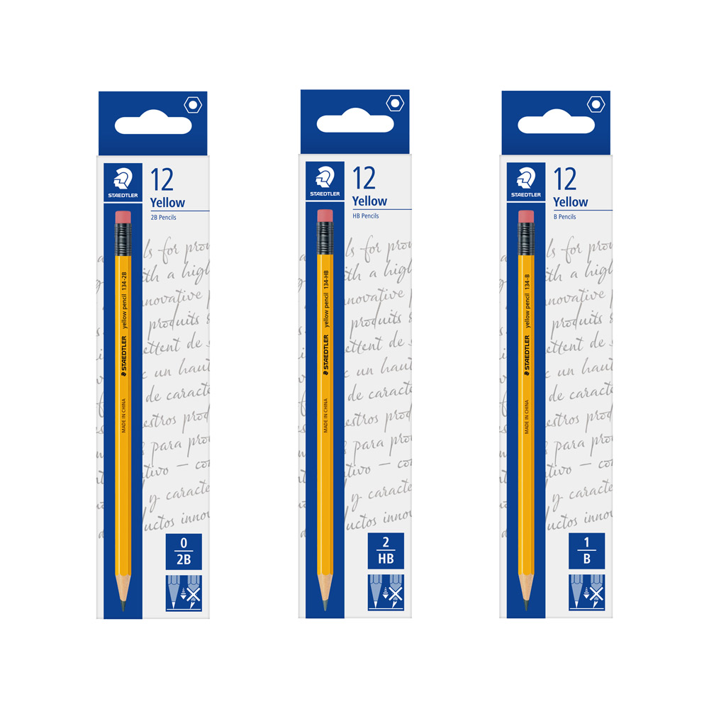 스테들러 옐로우연필 134 1타12입/지우개연필 2,100원