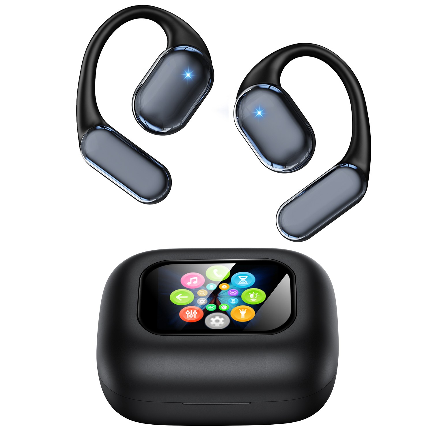 DAICOO 귀걸이형 무선 블루투스 이어폰 터치스크린 LCD 디스플레이 오픈형 고음질 C타입 26,900원