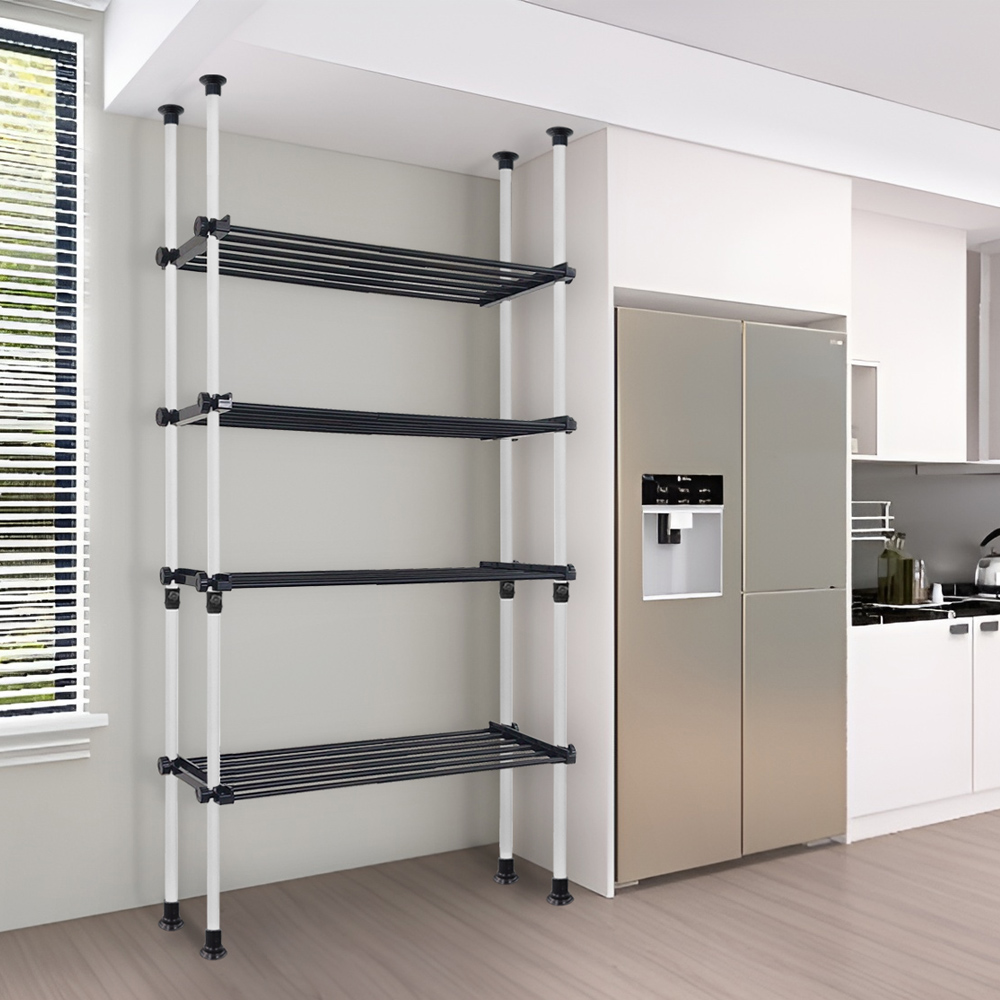 가화홈시스 폭조절 대용량 4단 4폴선반행거 3LB4040 70,160원