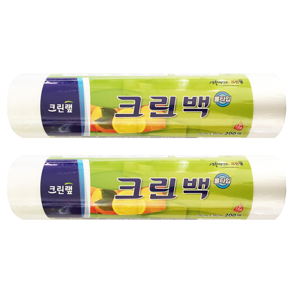 크린랩 크린롤백 중(25cmX35cmX200매) X 2개 9,700원