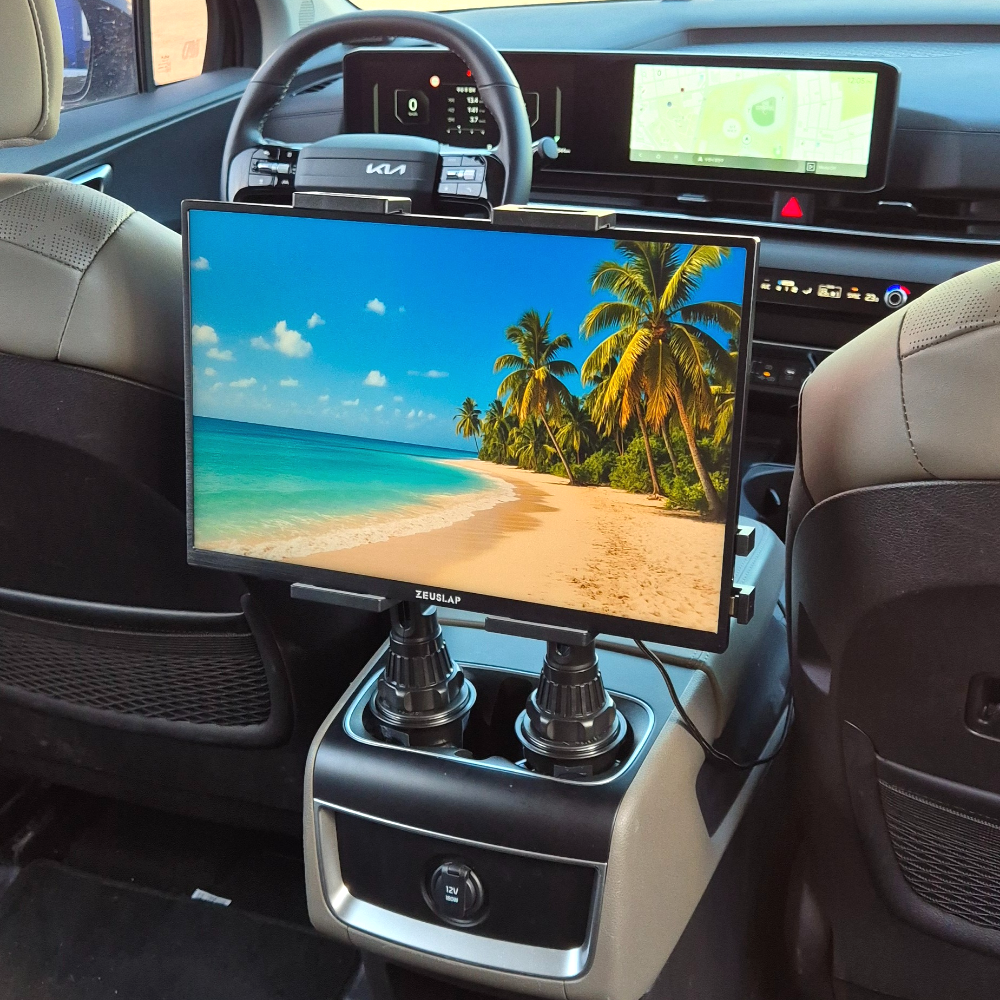 카니발 16인치 차량용 휴대용 모니터 컵홀더 거치대 뒷자리 14~26년형 32,800원