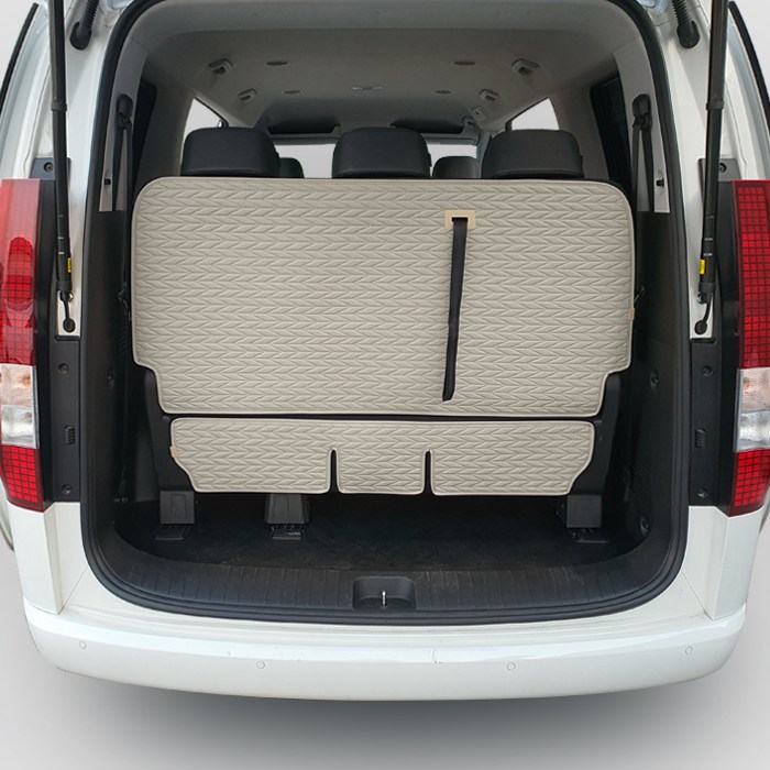 카프트 스타리아 호환 리노 가죽 트렁크매트 시트백커버 용품, 블랙, 01.라운지 7인승 59,000원