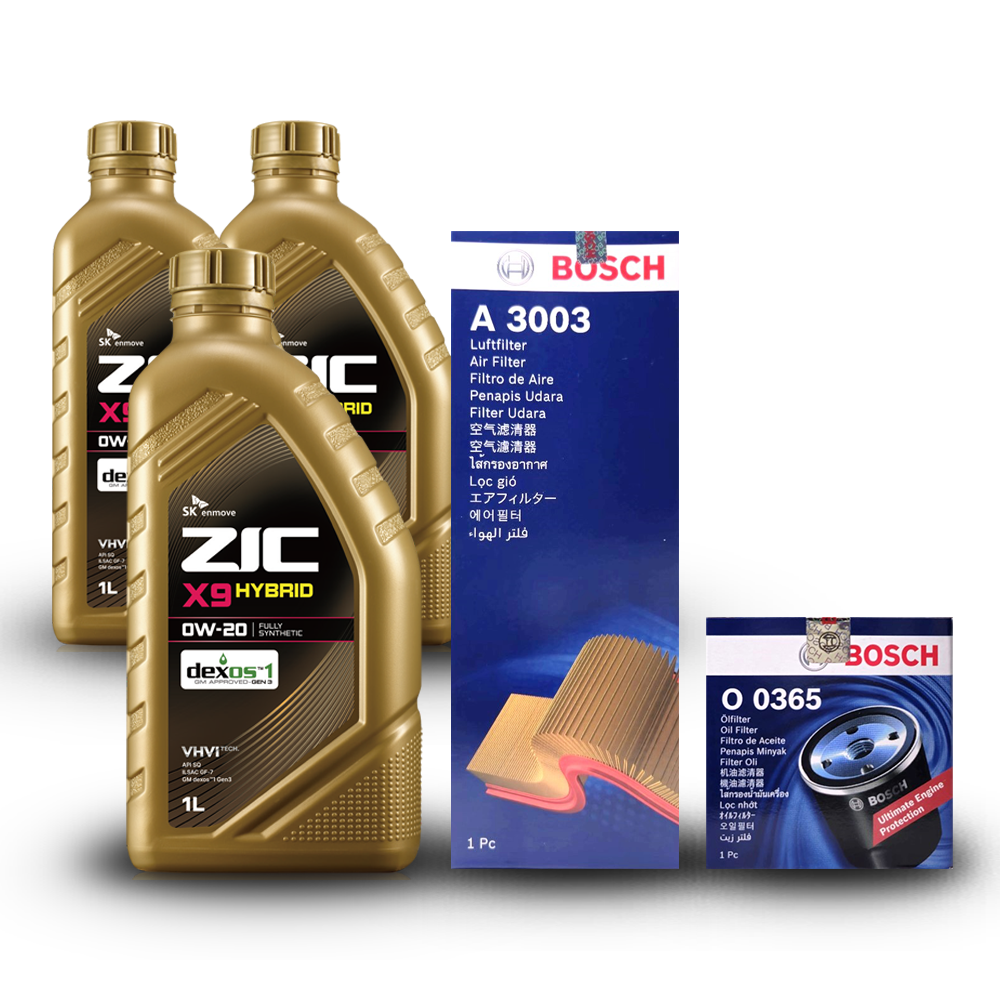 올 뉴 모닝 (JA) 1.0 가솔린 엔진오일세트 ZIC X9 HYBRID 0W20 43,400원