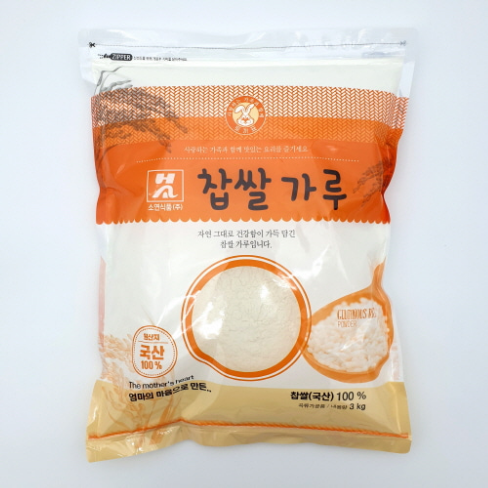 소연식품 찹쌀가루100% 국산 3kg, 3kg, 1개 25,000원