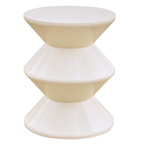 라라하우스 델라 모래시계 컬러 스툴 사이드 테이블 Large, 크림, 1개 39,980원