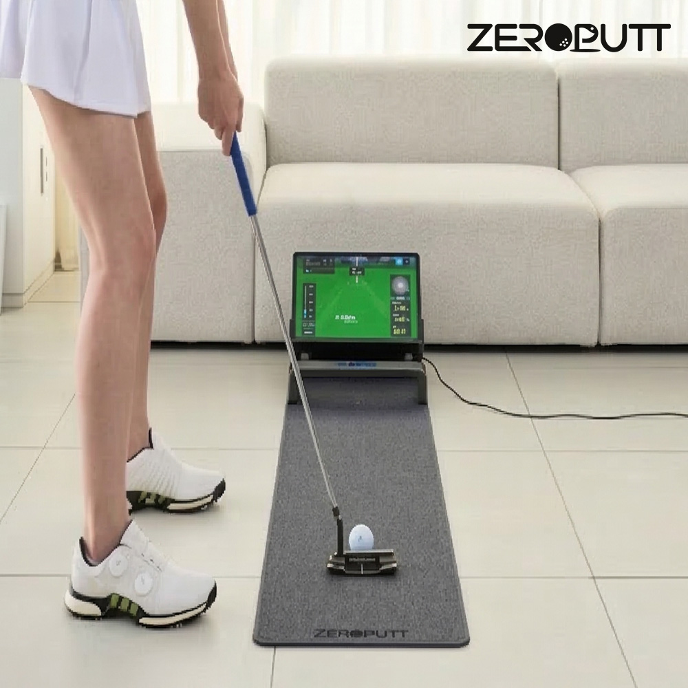 제로펏 최대 20M 자동리턴 디지털 퍼팅연습 골프 퍼터 퍼팅연습기, 검정색 258,000원