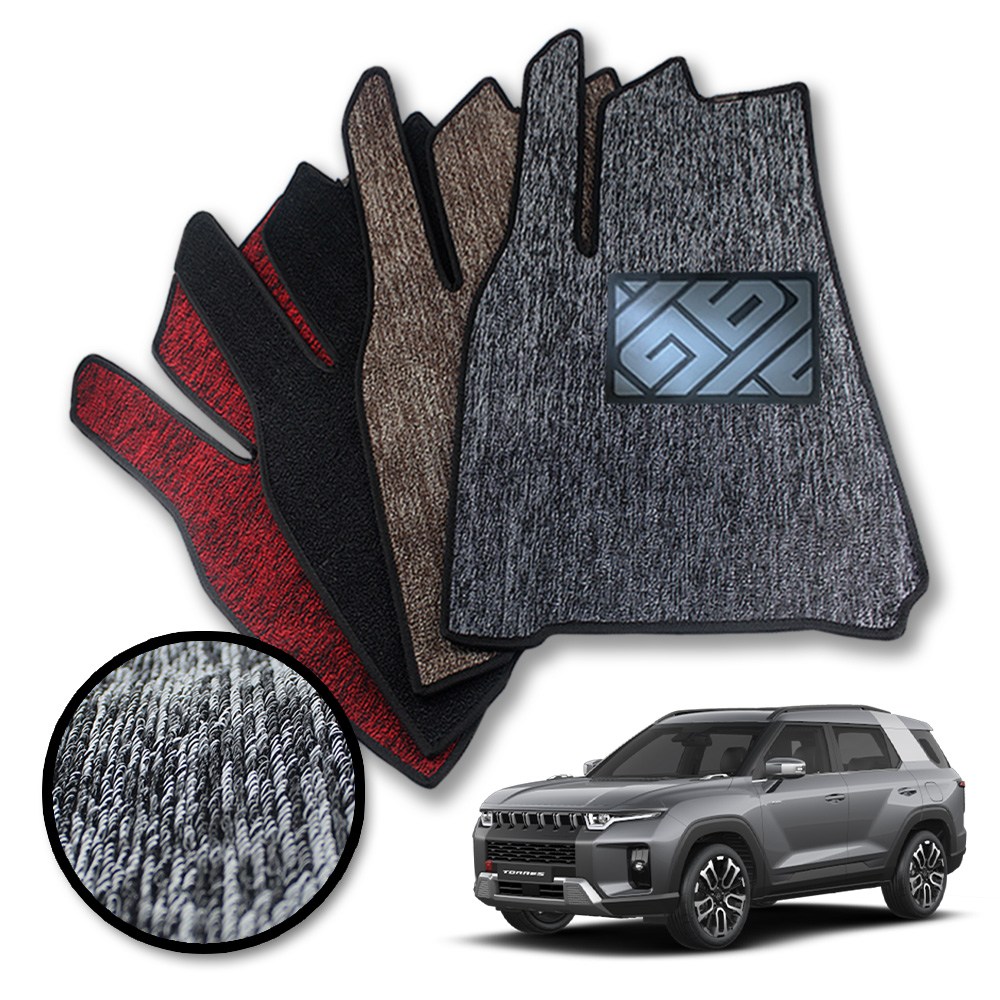 RV MOTORS 뉴코일 슬림 실리콘발판 카매트 토레스 1열2열 세트, 그레이, 319_3 더뉴 토레스 2024.5이후 79,000원