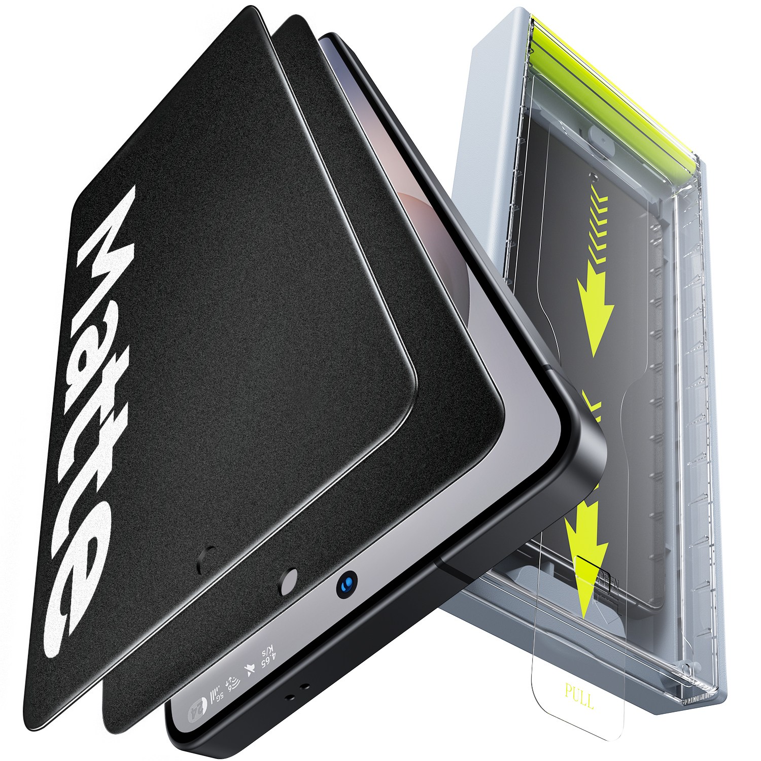 WSKEN 무광 지문방지 사생활보호필름 9H강화유리 저반사 Easy 자동부착, 2개 36,900원