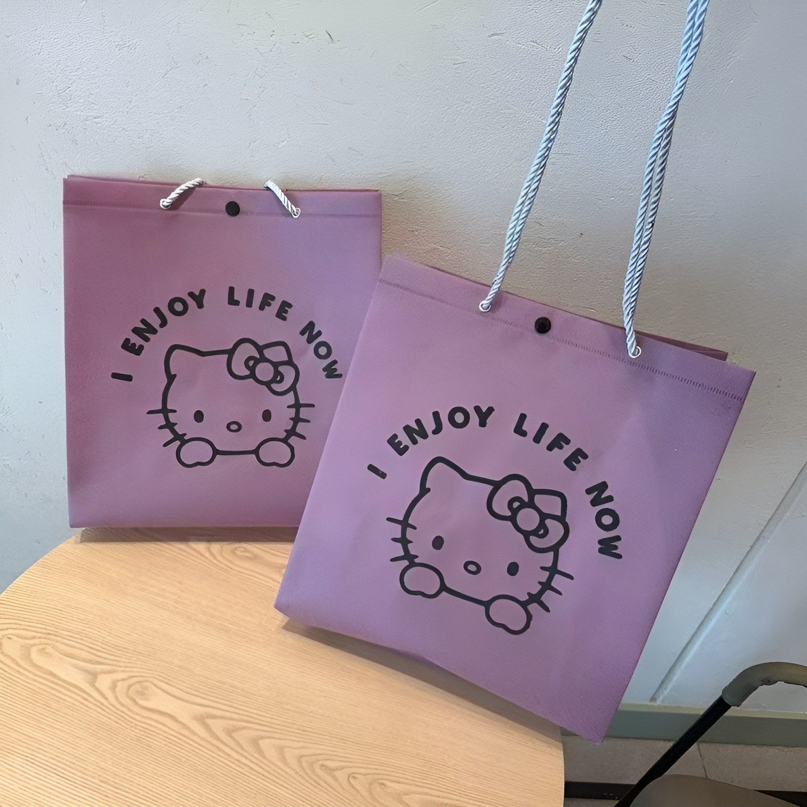 리유저블 방수 부직포 쇼핑백 큐티 KT 캣 부직포 쇼핑백 10,000원