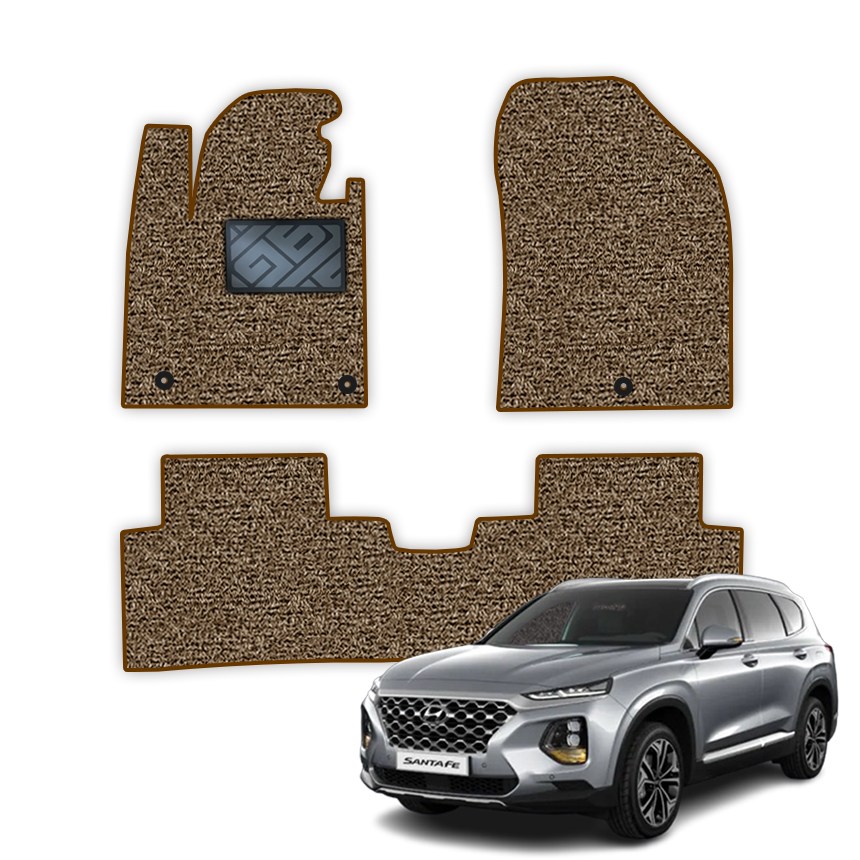 에코핏 엣지형 실리콘발판 코일매트 1열2열세트 싼타페TM 브라운 (2018.3-2020.7), 브라운 59,000원