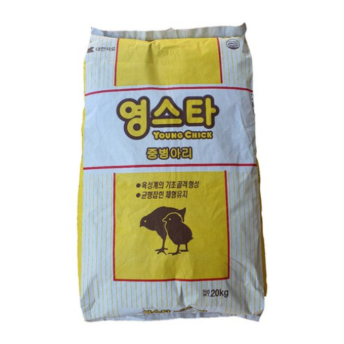 영스타 중병아리 닭사료 대한사료 중병아리사료 20kg 21,400원