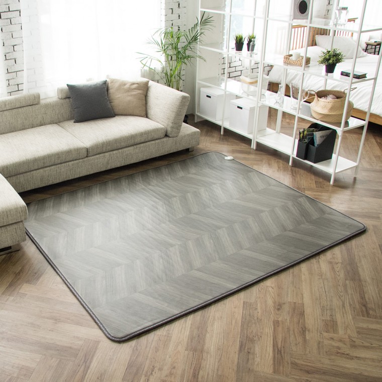 한일의료기 두꺼운 거실용 특대형 전기장판 매트 행복하게 사는거야, 신헤링본 차콜 특대형, 단일상품 312,930원