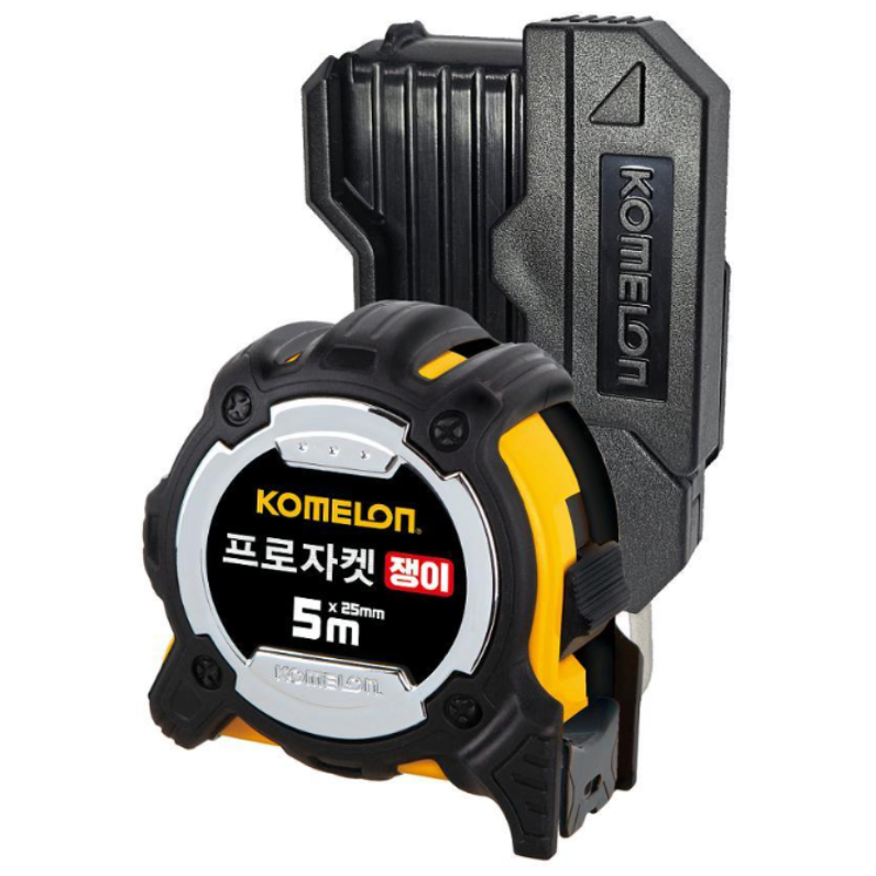 코메론 프로자켓 쟁이 줄자 KMC-31JTNL 5M x 25mm 벨트홀더 락줄자 양면측정 14,800원