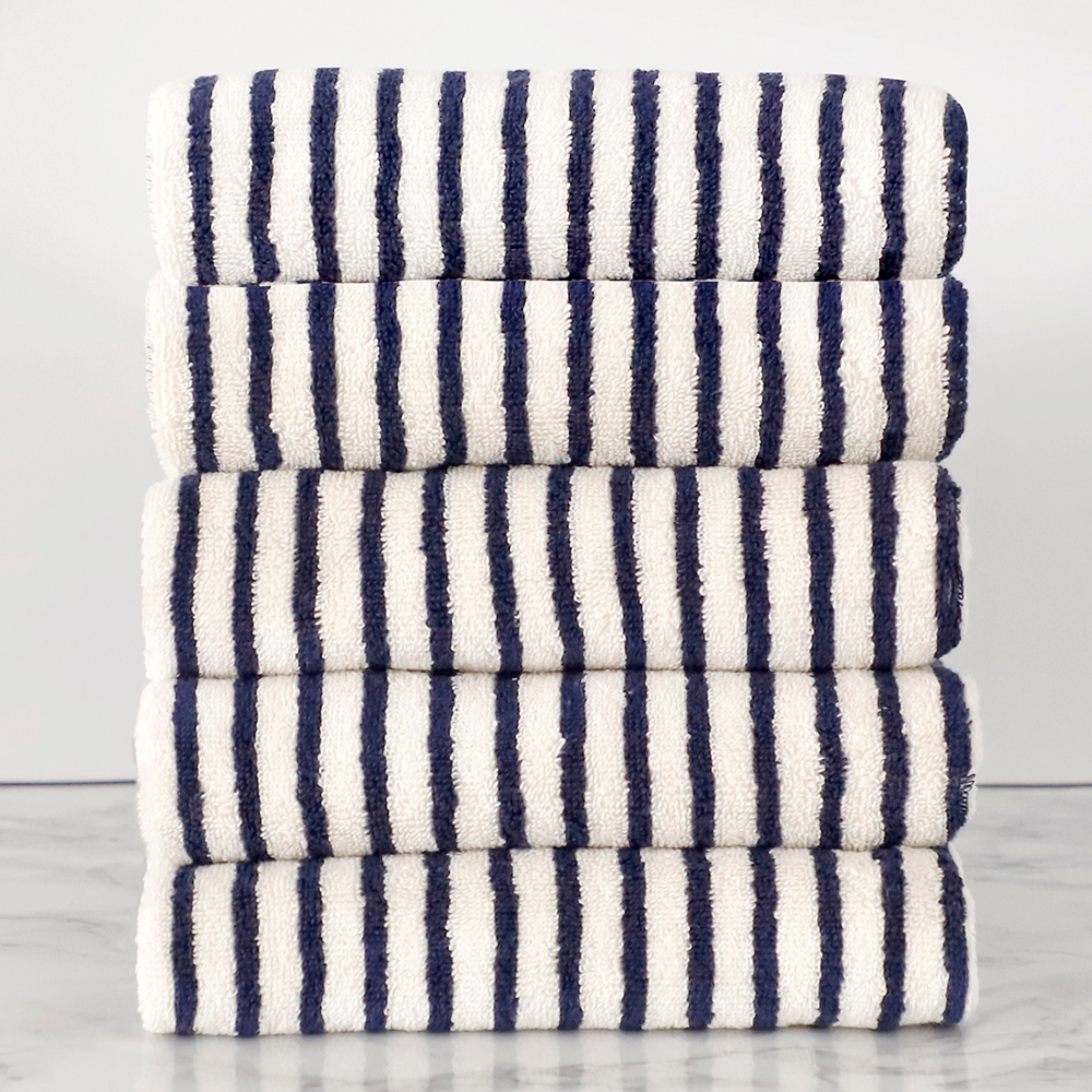 까사베르데 선염 스트라이프 호텔타월 30수 170g 코마사, 로얄블루, 5개 19,900원