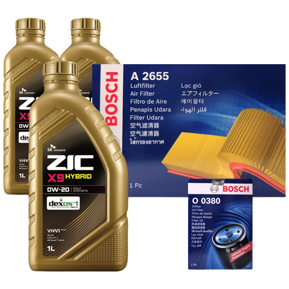 더 뉴 셀토스 (SP2) 1.6터보 가솔린 엔진오일세트 ZIC X9 HYBRID 0W20 60,700원