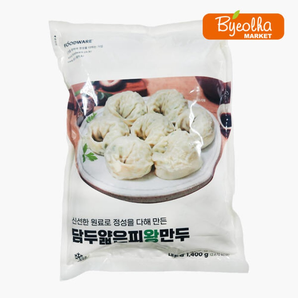 푸드웨어 담두 얇은피 왕만두 1.4kg_업소용 대용량 식당용 만두국 전골 찐만두 사이드메뉴 고기만두 냉면사이드 22,610원