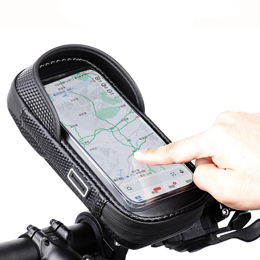 런레이더 자전거 핸들 방수가방 스마트폰 거치대 LXCB-, 1개, 블랙, 현재가 22,100원