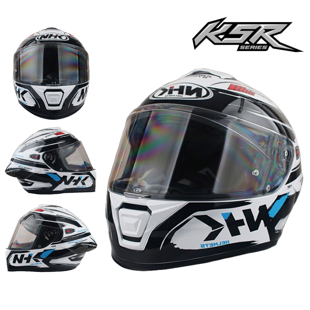 NHK K5R 풀페이스 오토바이 헬멧 소두핏 바이크 헬멧 경량 더블D링 오니수케 화이트 블랙 글로시 150,000원