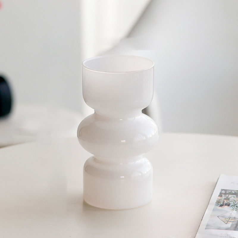 에버하우스 퓨어 하모니 유리 화병, 화이트 6,800원