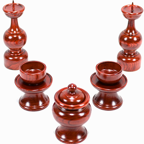 남원목기 국산 문화재 물푸레 제기 세트, 1세트, 향로 + 촛대 2p + 술잔 2p + 잔대 2p 74,900원