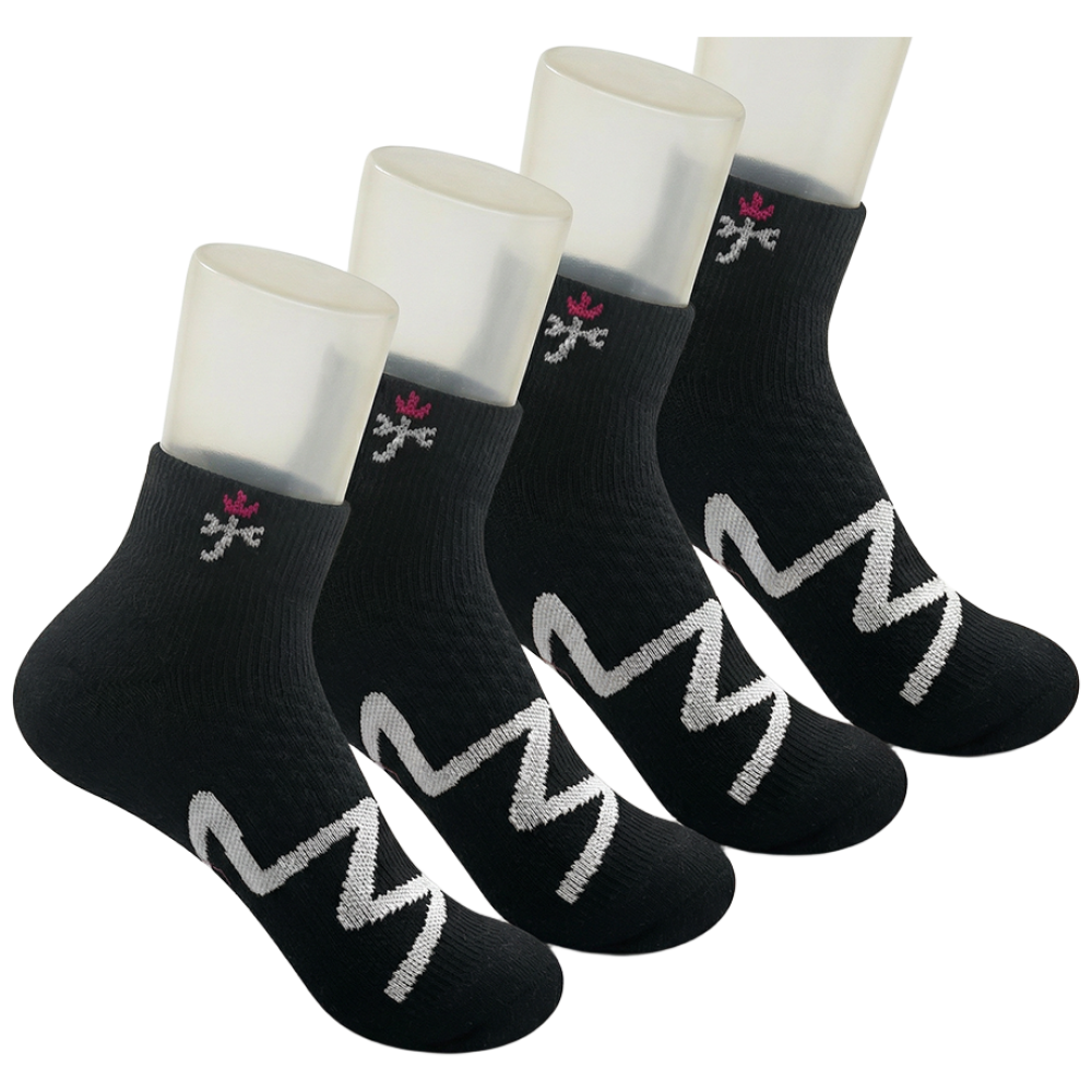 까스텔바작 CSW-128 여성 압박쿠션 골프양말 4켤레 스포츠 테니스 배드민턴 중목 양말, 4개, 블랙 20,000원