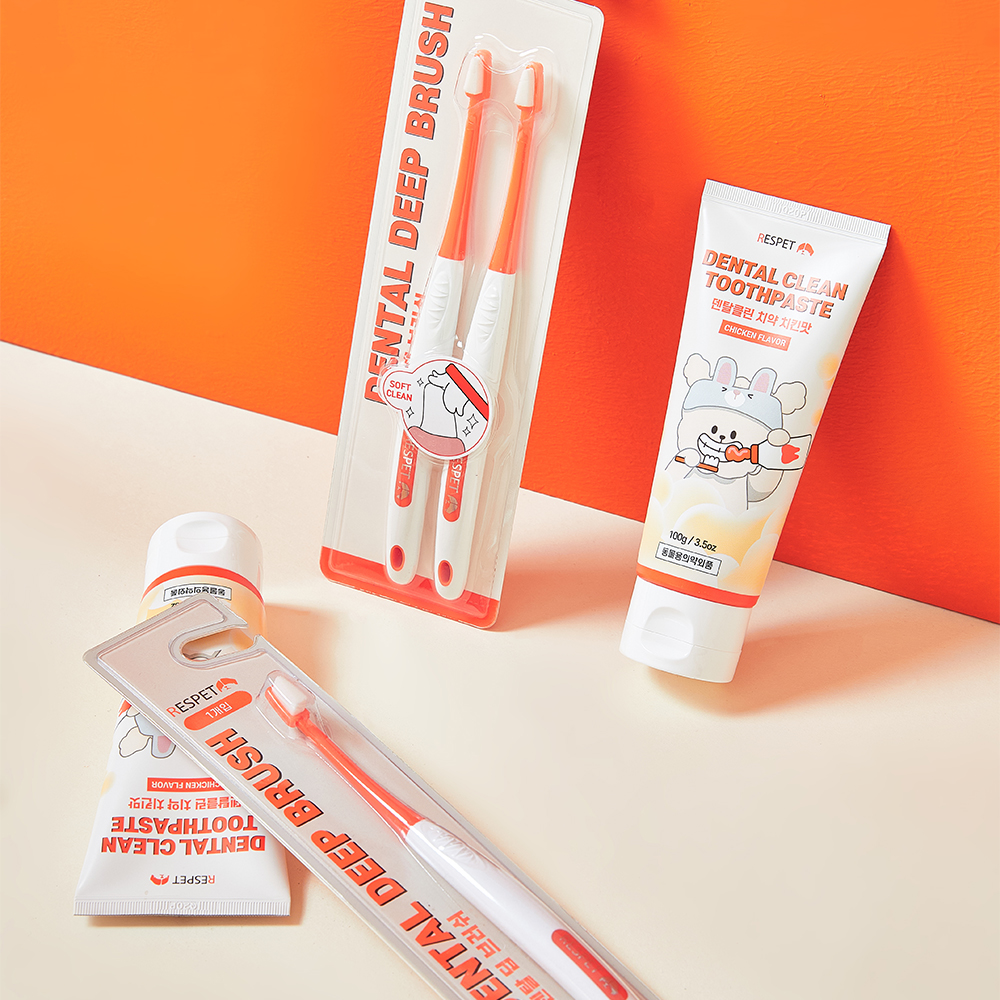 리스펫 반려동물 덴탈클린 치약 + 덴탈 딥 브러쉬 2p 세트 17,900원