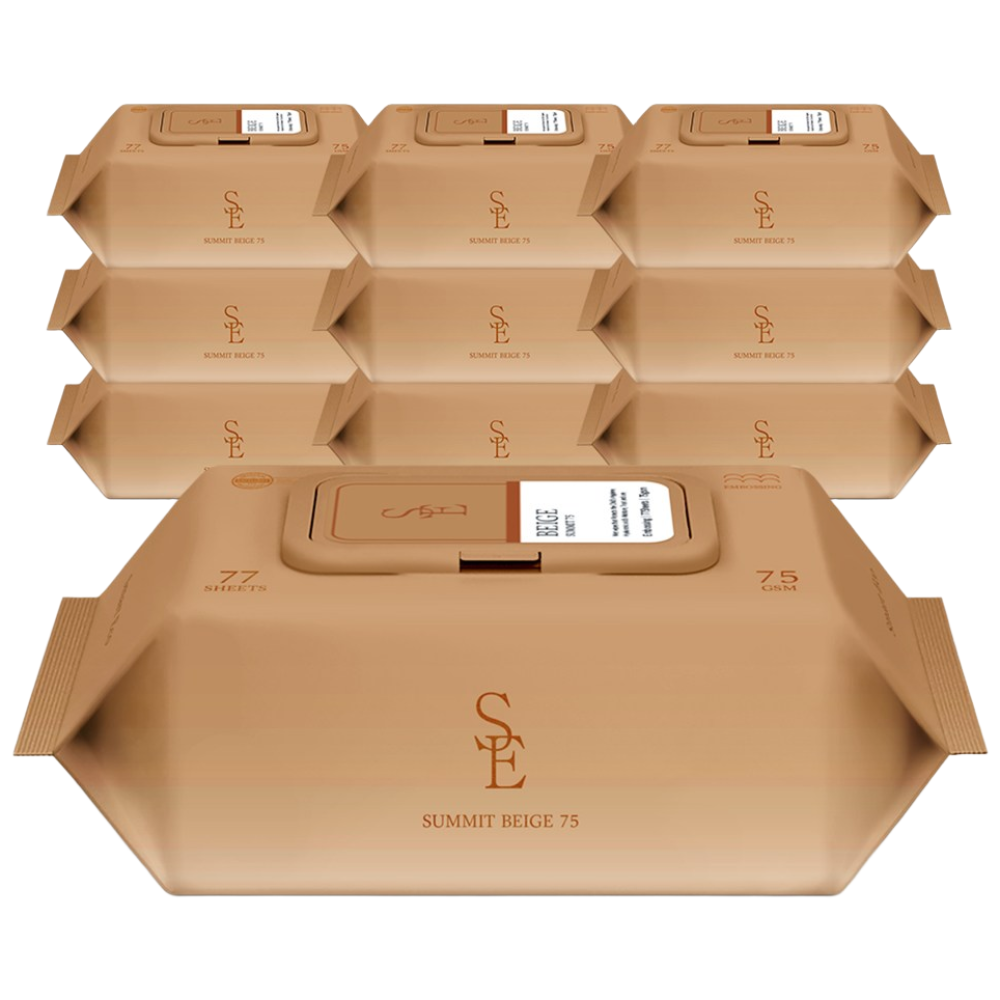 스마트에코 고평량 써밋 75g 베이지 77매 10팩 캡형 엠보 아기물티슈, 10개, 77매, 75g 18,900원