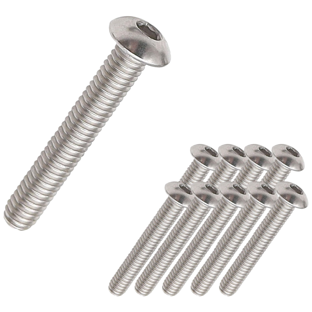 굿나잇몰 스텐 육각 렌치 볼트 묶음 둥근머리 M2 M2.5 M3 M4 M5 M6 M8 M10, 둥근머리 렌치, 스테인리스 스틸, M3, 8mm, 10개 400원