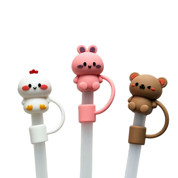 [3개세트] 빨대 마개 스탠리 텀블러 호환, 1세트, 5토끼친구 3종 7,880원