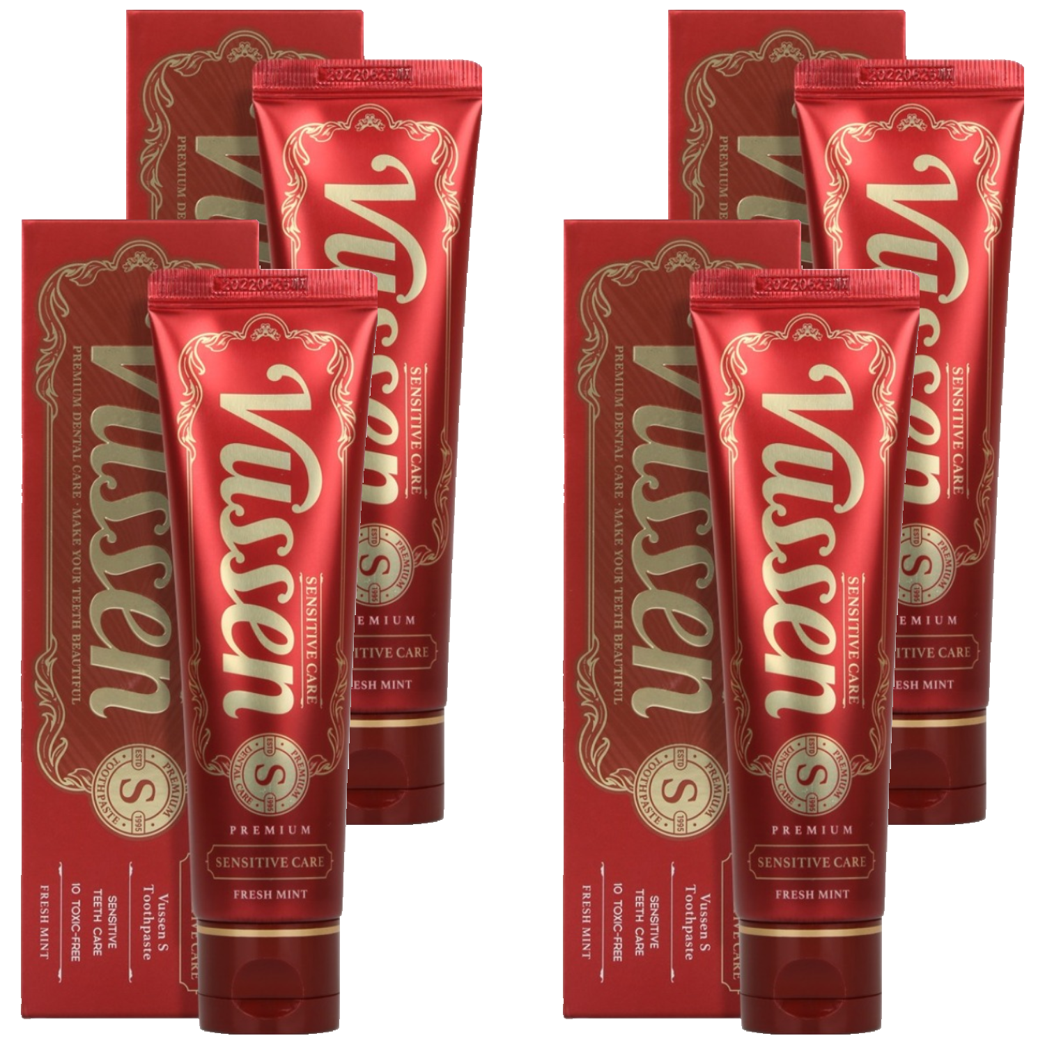 뷰센 에스 시린이케어 치약 후레쉬민트향, 120g, 4세트 24,400원