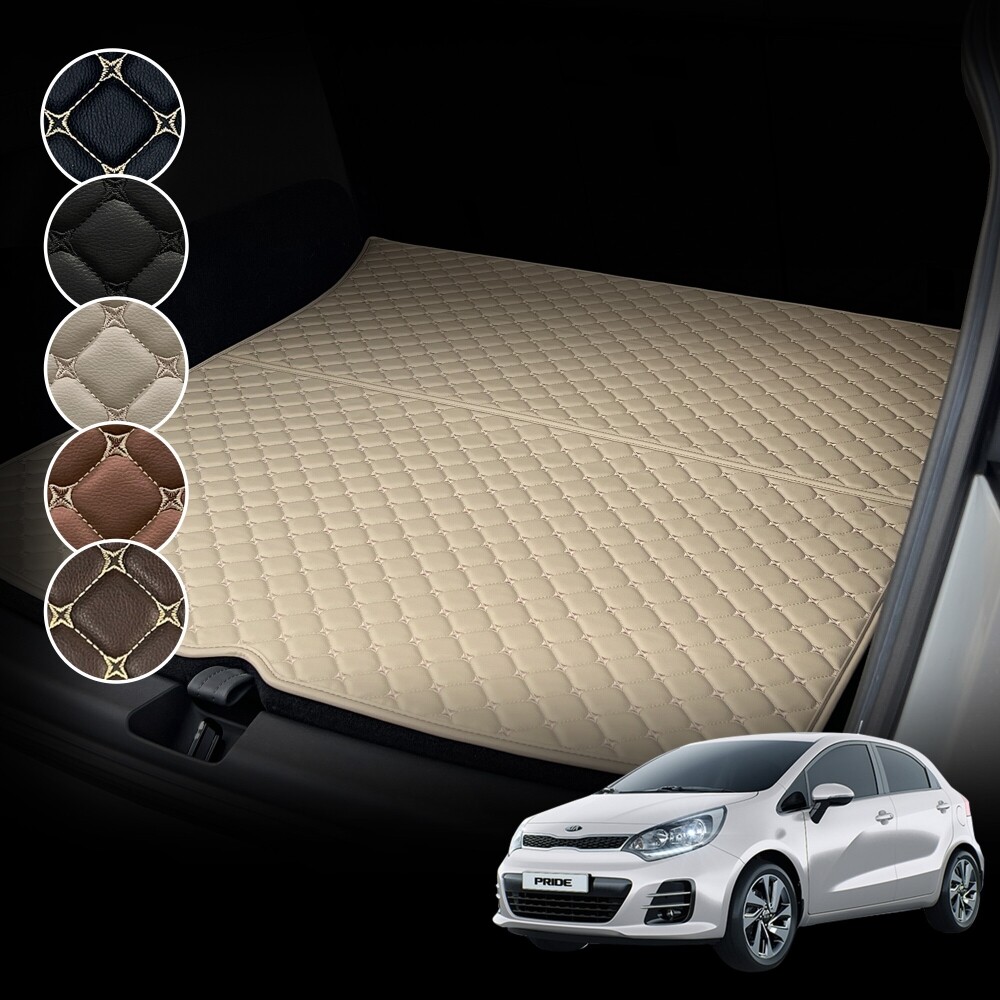 올뉴 더뉴 프라이드 전용 컨셉토 가죽 퀼팅 트렁크매트 (해치백 호환 불가), 베이지 43,950원