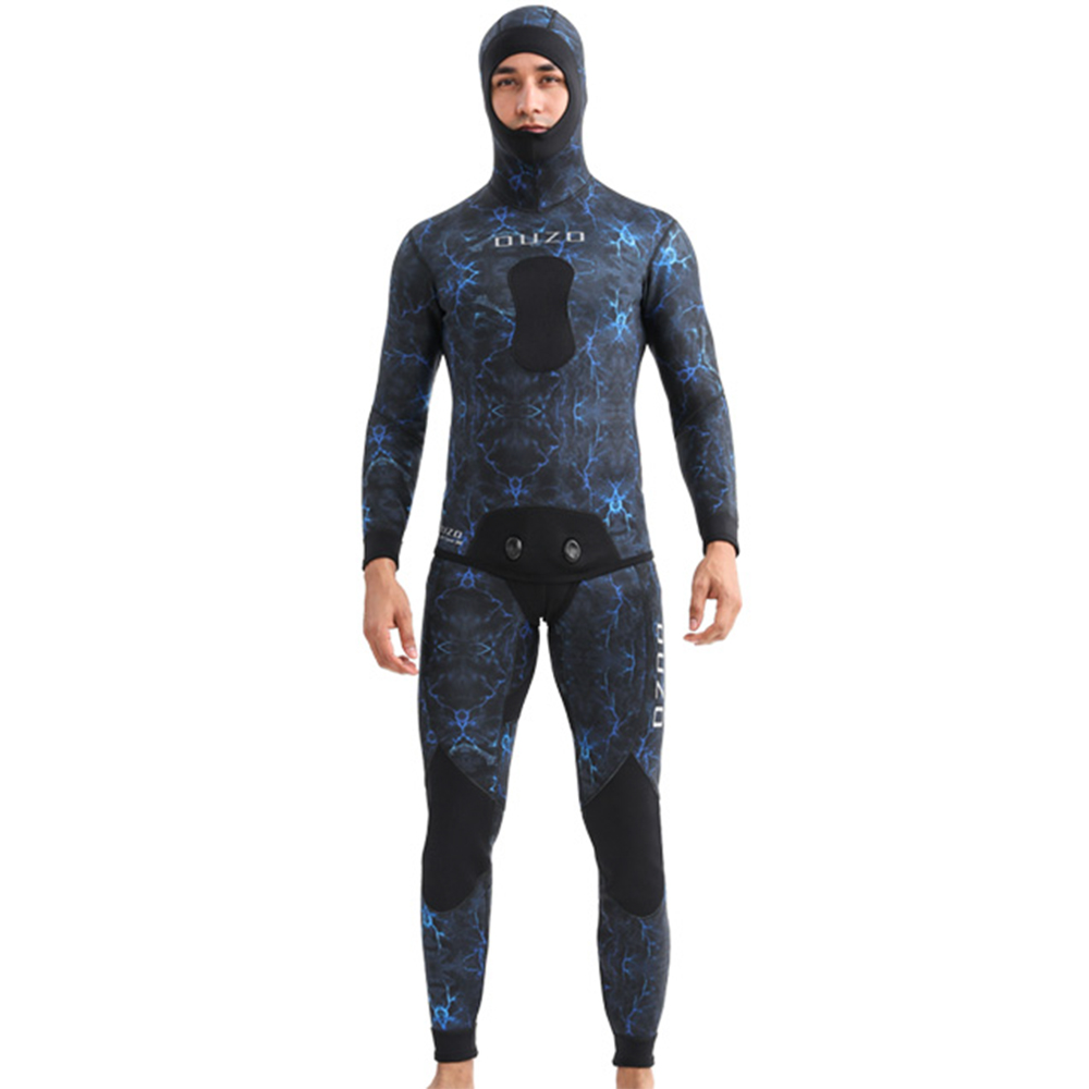 OUZO 스피어피싱 프리다이빙 남성 5mm 후드 웻슈트 투피스 149,000원