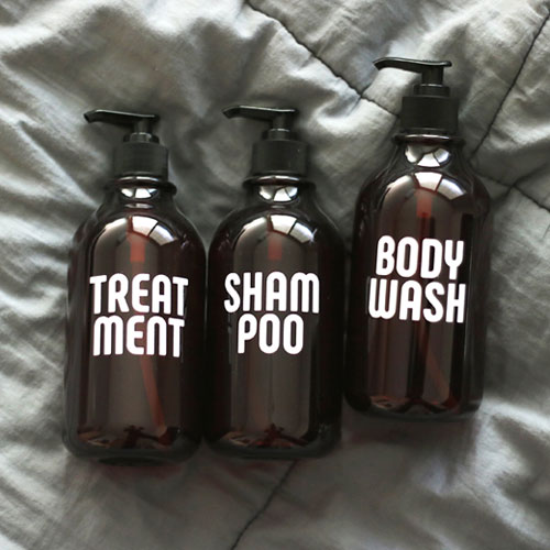 로맨틱노벰버 브라운 욕실디스펜서 - 레터링1 3종세트 8,700원