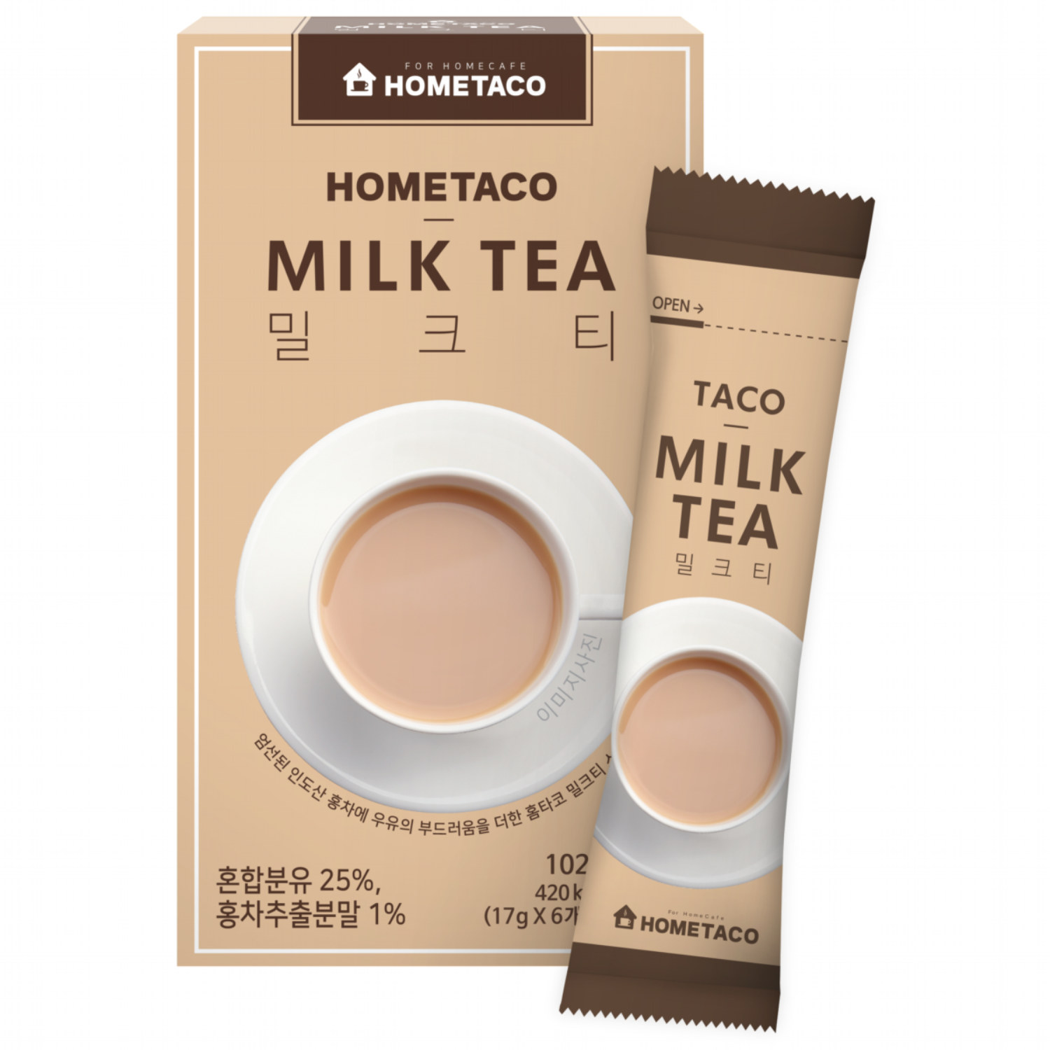 홈타코 밀크틱 스틱 6개입 102g, 1개, 1개입, 102g 2,750원