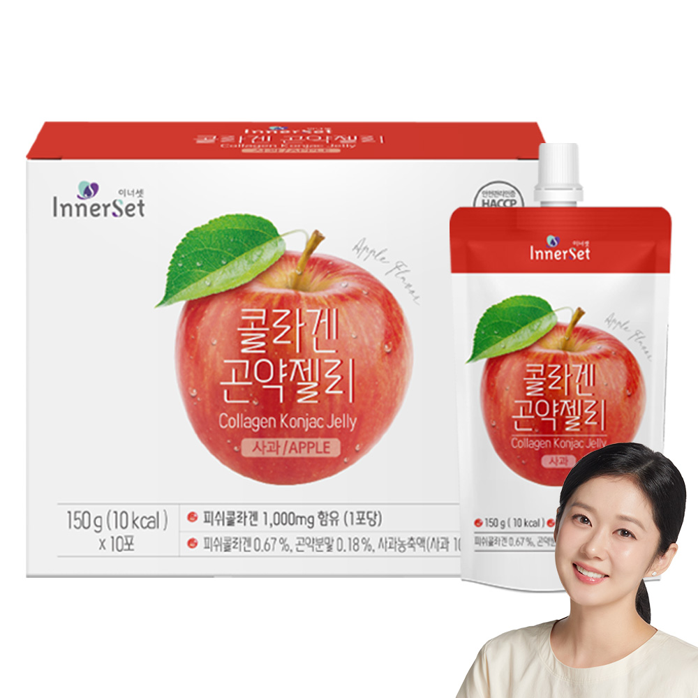 [ 휴온스N 공식] 이너셋 콜라겐 곤약젤리 사과맛 12,000원