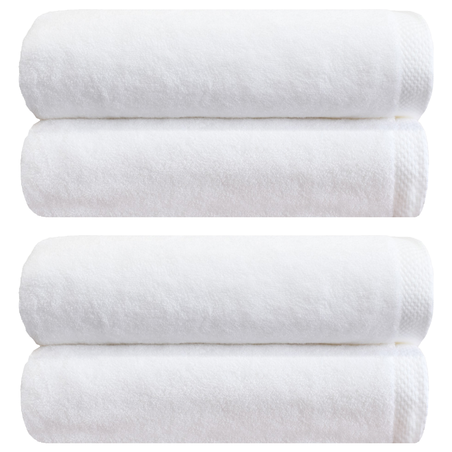 쥬련제작소 호텔 대형 바스타월 450g 40수 면사, 화이트, 4개 45,800원