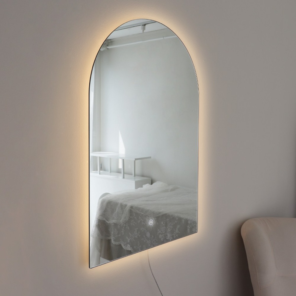 라헨느 프리미엄 LED 아치형 조명거울 간접조명 인테리어 욕실 화장실 카페 미용실 벽거울 169,000원