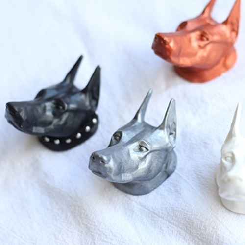 몰드몰 수제몰드 - 도베르만 강아지몰드 석고몰드 12,500원