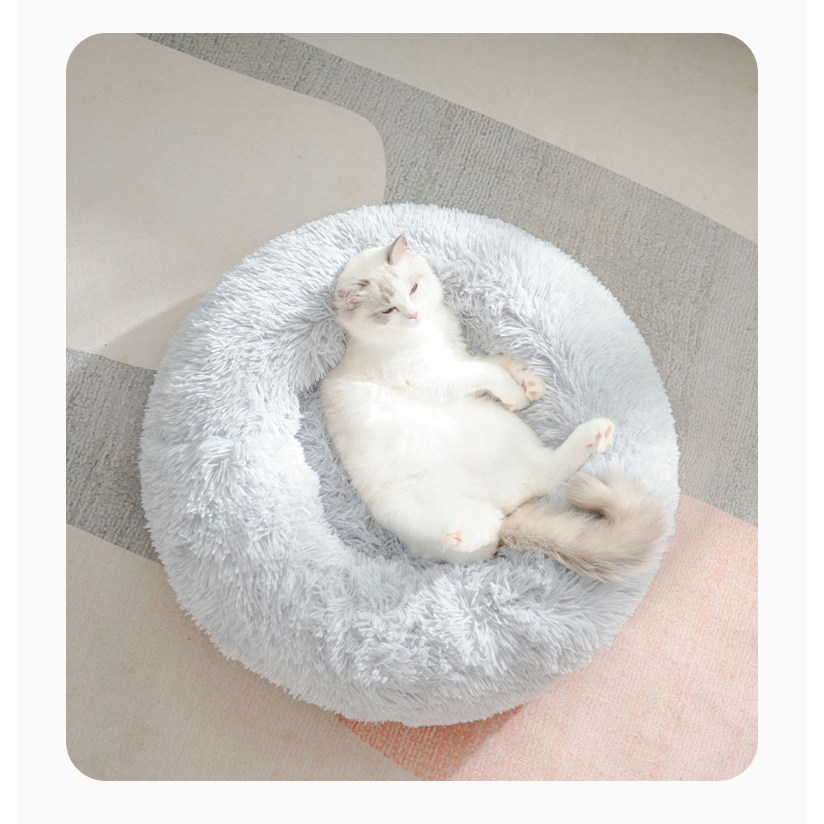 다있어유 엄마품속 고양이 도넛방석 강아지 핑크,모카브라운,구름그레이, 1개, 구름그레이(회색.Gray) 9,990원