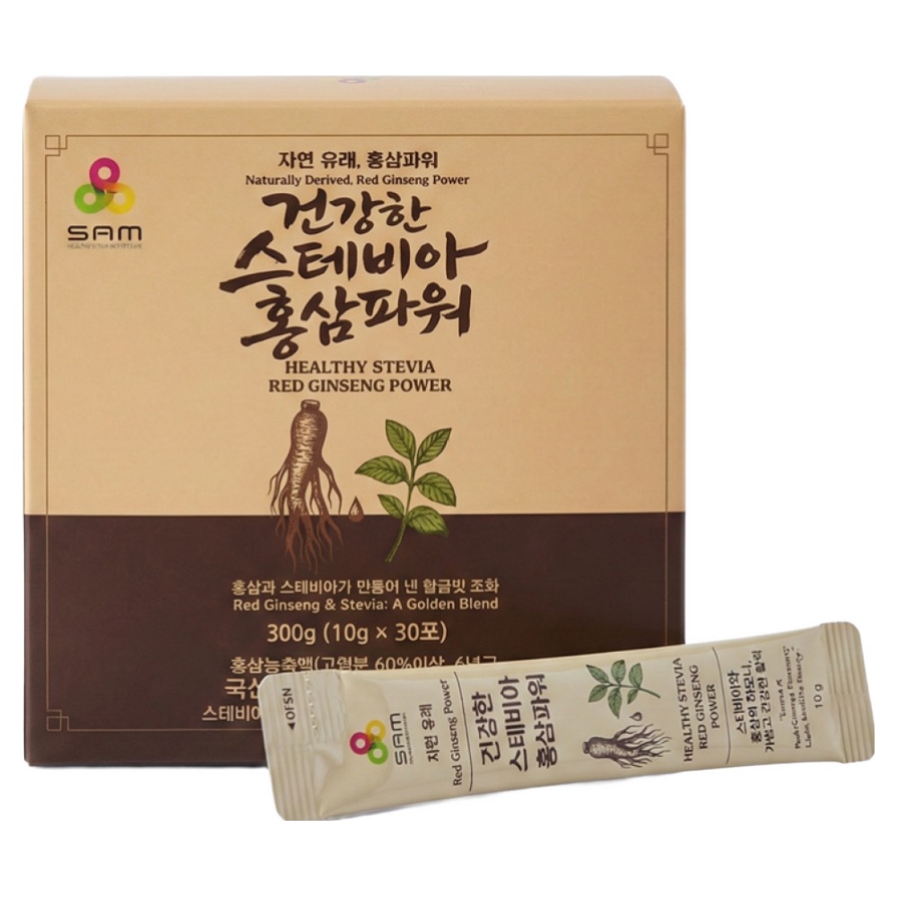 스윗웰 건강한 스테비아 홍삼파워 30포, 1박스, 10ml 49,700원