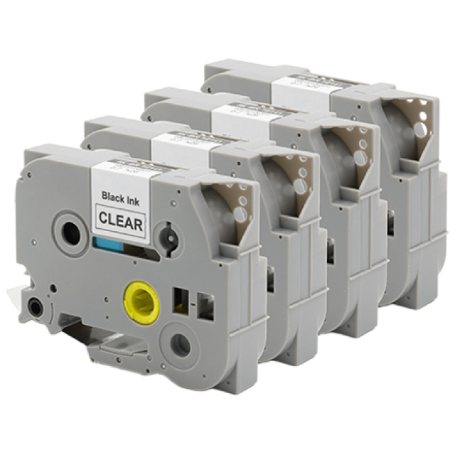 브라더 라벨기 호환 라벨 테이프 라벨지 6mm 9mm 12mm 18mm 24mm 36mm 라벨테이프, 1개, TZe-135 투명바탕/흰색문자 9,900원