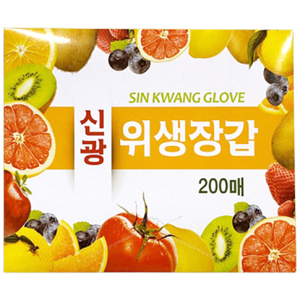 행복물류 신광 일회용비닐장갑 위생장갑 200매입, 200개, 1개 2,890원