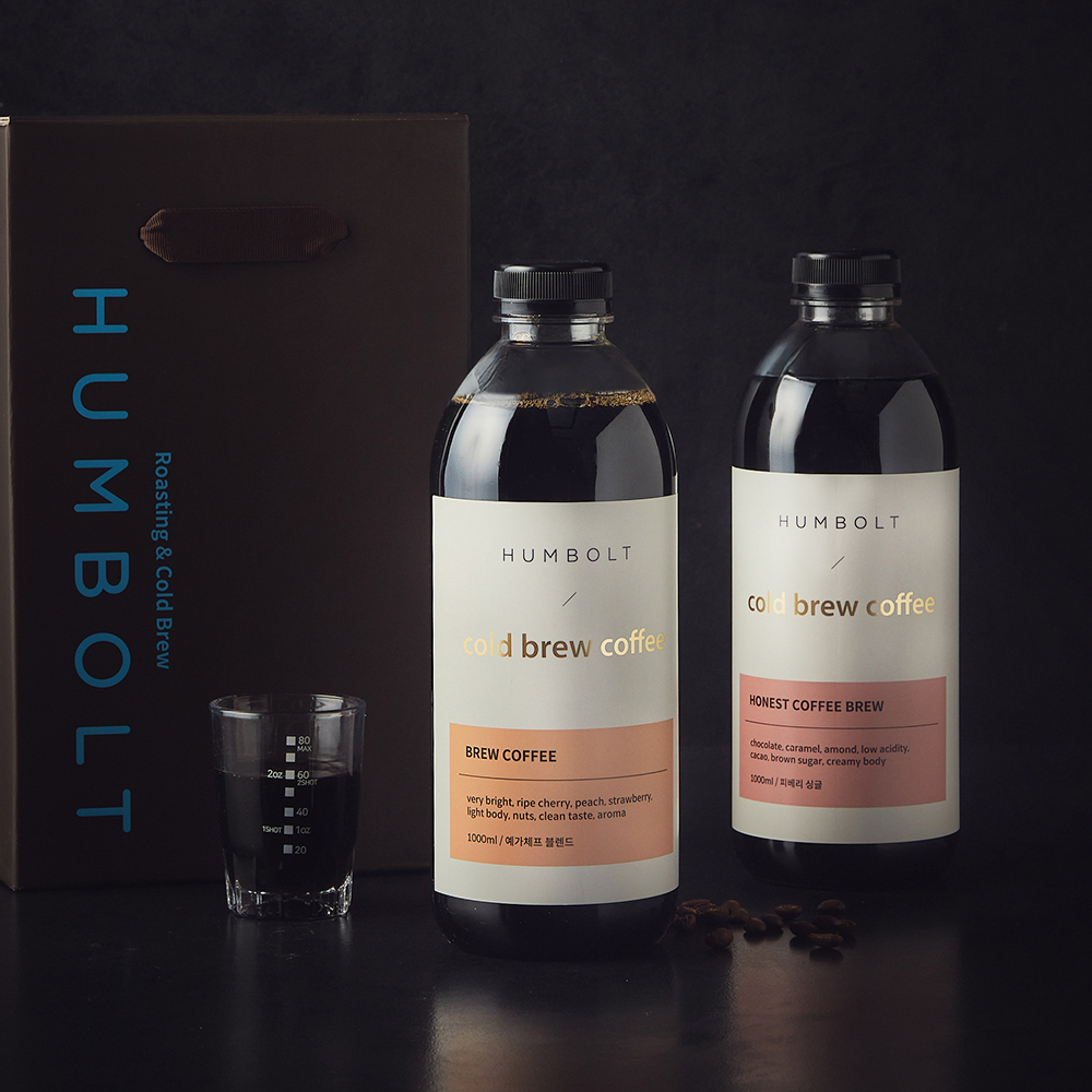 [로켓프레시] 훔볼트 콜드브루 커피원액 1000ml x 2종 선물세트 H9, 2L, 1세트 39,000원