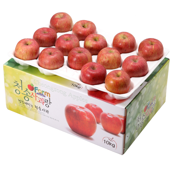 아침햇살 청송사과 9kg가정용/정품/실중량 129,000원