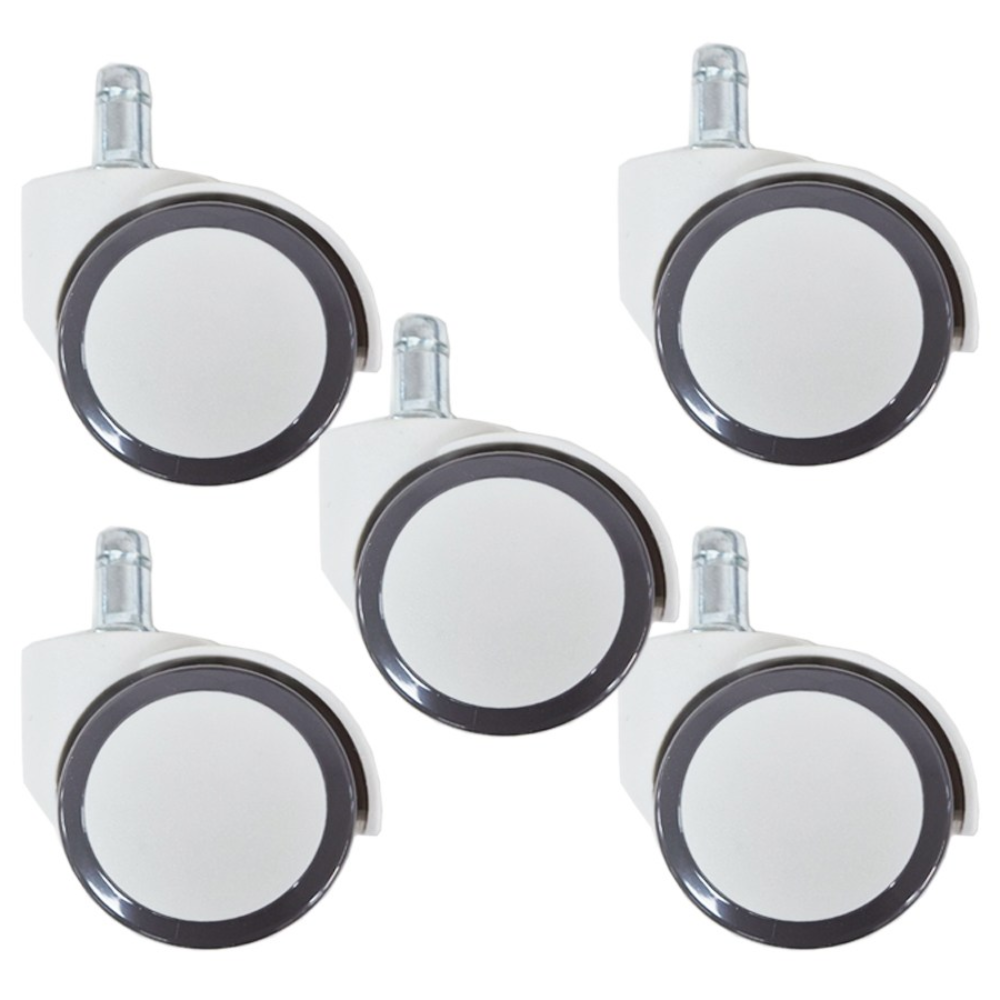 고급우레탄 화이트 의자바퀴 5개 1세트, 1개, 고급우레탄바퀴 화이트&그레이 5개 1세트 6,500원